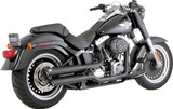 Vance & Hines Twin Slash 3" Slip-On Mufflers - 46844 - Harley Davidson FLSTF 1584