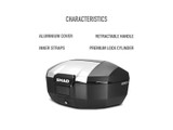 SHAD SH51 Top Box - ALUMINIUM