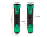 Green Motorbike Hand Grips & Bar Ends for 22mm bars - Anodised Aluminium - High Quality Green Motorbike Hand Grips & Bar Ends for 22mm bars - Anodised Aluminium - High Quality