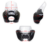 Fairing Windshield for Harley-Davidson Dyna, Super Glide T-Sport Clear Screen
