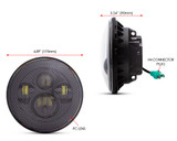 Motorbike Headlight Insert LED 7" Projector 45W Carbon Fibre for Harley Softail Motorbike Headlight Insert LED 7" Projector 45W Carbon Fibre for Harley Softail