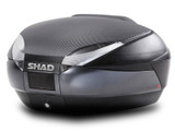 SH48 Top Box Black/Dark Grey inc Backrest And Carbon Cover SH48 Top Box Black/Dark Grey inc Backrest And Carbon Cover