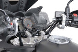 GPS mount with handlebar clamp For Ø 28 mm handlebar. Vibration-damped. Silver. GPS mount with handlebar clamp For Ø 28 mm handlebar. Vibration-damped. Silver.