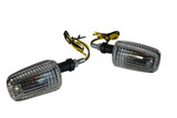 10W Bulb Indicators - Carbon Fibre Look Plastic with Clear lens
