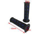 Black & Blue Soft Silicon / Rubber Motorcycle Motorbike Hand Grips 22mm 7/8 Universal Black & Blue Soft Silicon / Rubber Motorcycle Motorbike Hand Grips 22mm 7/8 Universal