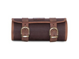 Brown 2L Waxed Canvas Tool Roll Bag By Longride CUS121WBRO