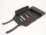 Black 1.5L Waxed Canvas Tool Roll Bag By Longride CUS124WBLA Black 1.5L Waxed Canvas Tool Roll Bag By Longride CUS124WBLA