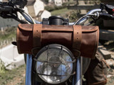 Brown 1.5L Waxed Canvas Tool Roll Bag By Longride CUS124WBRO Brown 1.5L Waxed Canvas Tool Roll Bag By Longride CUS124WBRO