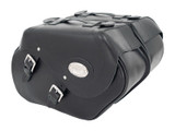 Black 34L Leather Saddlebags By Longride HCL147