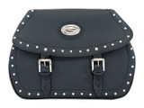 Black 42L Studded Iparex Saddlebags By Longride HC138A Black 42L Studded Iparex Saddlebags By Longride HC138A