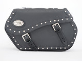 Black 43L Studded Iparex Saddlebags By Longride HC153A Black 43L Studded Iparex Saddlebags By Longride HC153A