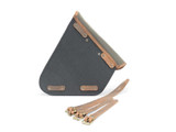 Khaki 7.6L Waxed Canvas Swing Arm Bag (Left) By Longride CUS274WKHA Khaki 7.6L Waxed Canvas Swing Arm Bag (Left) By Longride CUS274WKHA