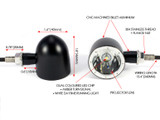 Set of 4 Integrated LED Motorbike Indicators with Driving Lights and Stop Tail Lights Set of 4 Integrated LED Motorbike Indicators with Driving Lights and Stop Tail Lights