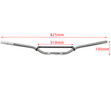 22mm 7/8" Polished Silver Braced Motorbike Handlebars for Motorcross Supermoto Streetfighter 22mm 7/8" Polished Silver Braced Motorbike Handlebars for Motorcross Supermoto Streetfighter