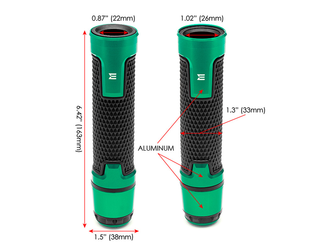 Dirt Jumper Bikes Yellow MX Hand Grips - 22mm (7/8") Soft Non-Slip - Foto 2