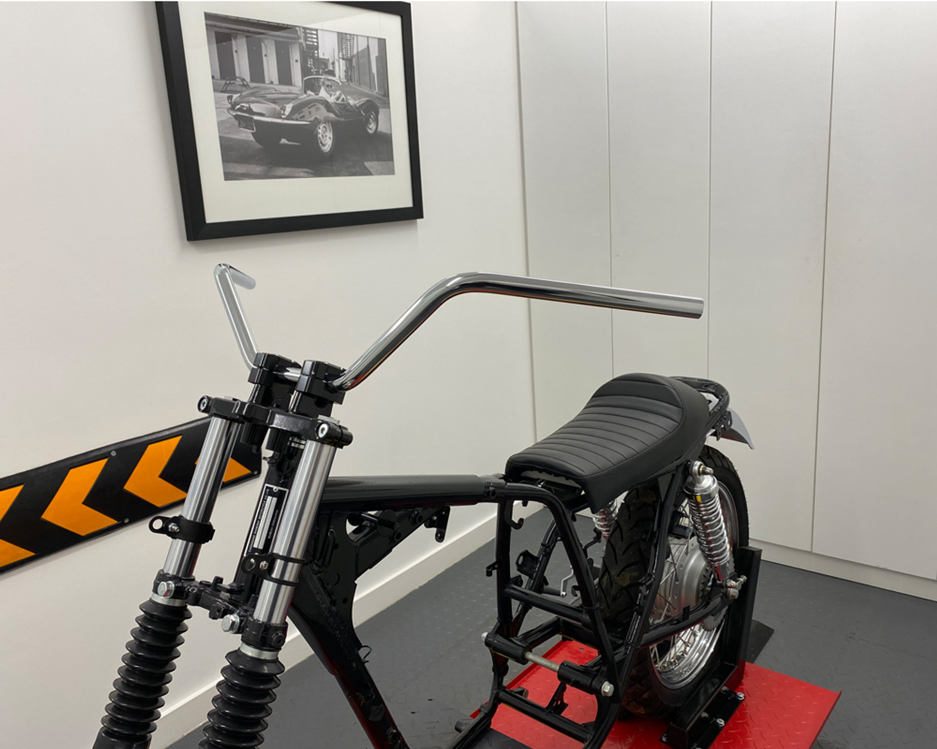 Motorcycle 22mm 7/8" Mini Ape Bars Handlebars CHROME - Alchemy Parts