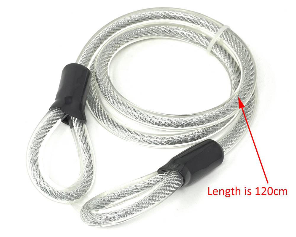 Bicycle D Lock Bike 1.2M Two Keys U Shaped Heavy Duty Cable Frame