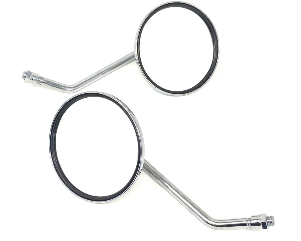 thumbnail interactive-video image 1 of Pair Of Chrome Mirrors For Piaggio Vespa 50 Special – Left & Right 1 of 2