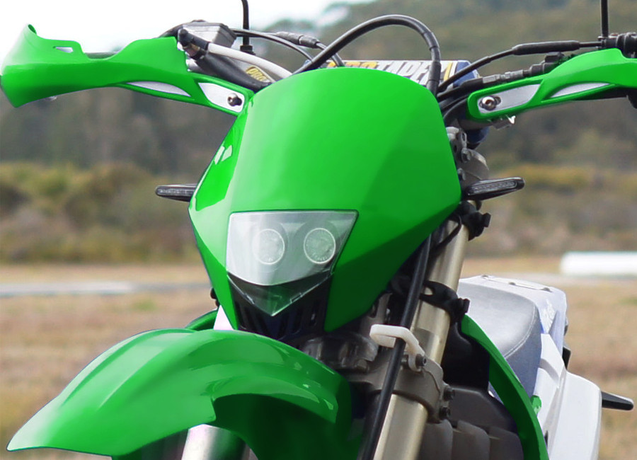 Faro Moto 12V Nero per Progetto Streetfighter Cafe Racer Street