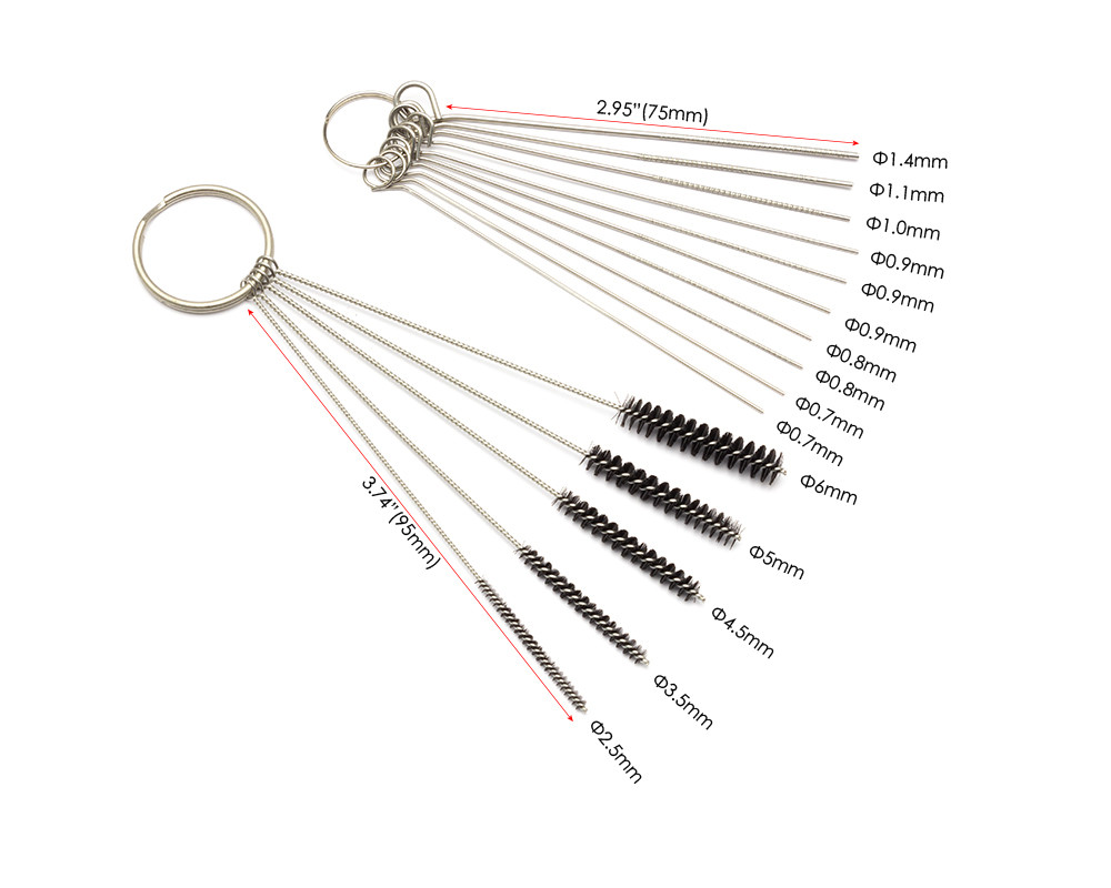 Carburettor Carbon Dirt Jet Cleaning Tools Kit Cleaner Set Needles