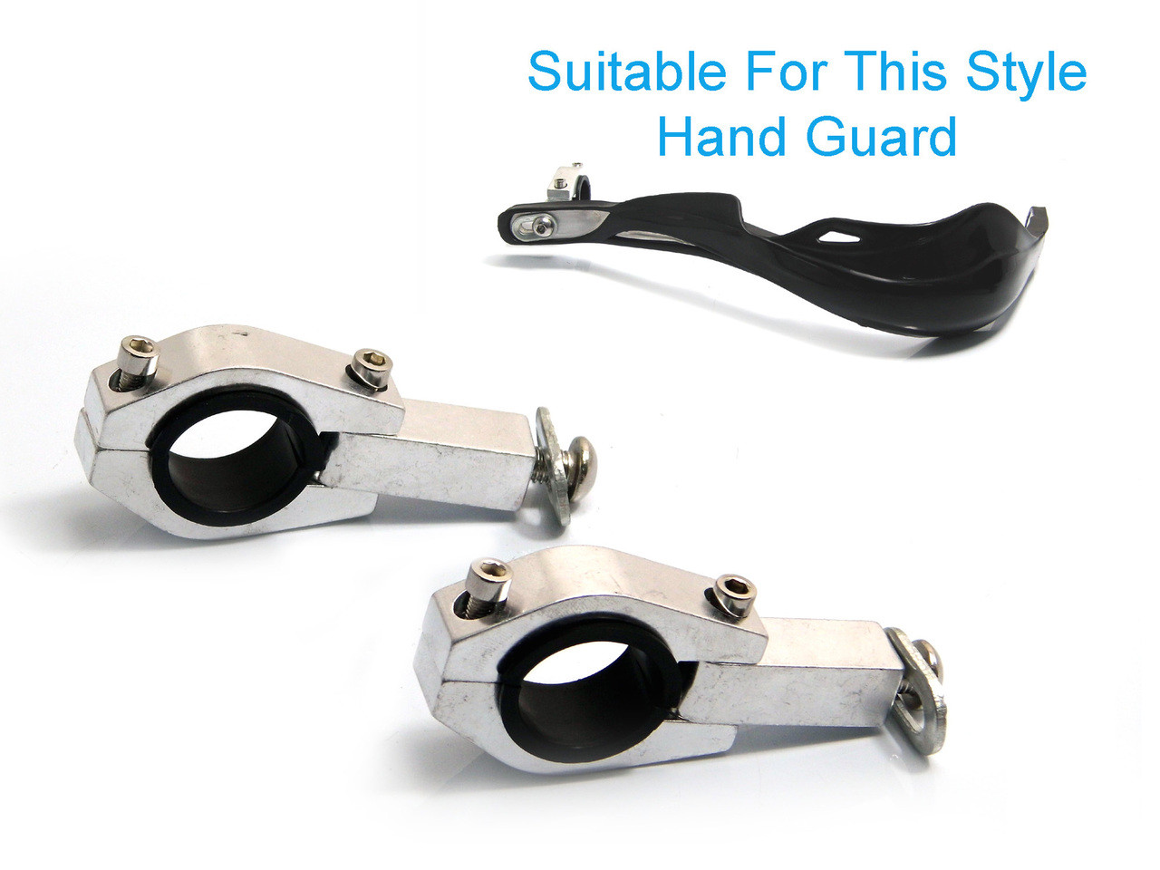 Pair of 28mm Oversize Fat Bar Handguard Clamps Suitable For Acerbis