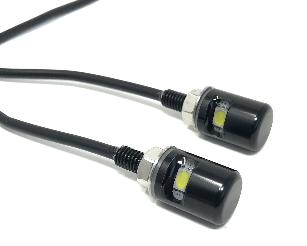 Bolt Lights for Number Plate License Plate LED Black