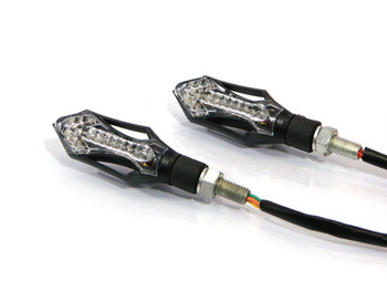 Motorbike LED Front Indicators with Integrated Daytime Running Lights DRL Motorbike LED Front Indicators with Integrated Daytime Running Lights DRL