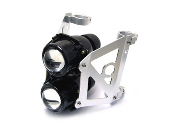 Streetfighter Motorbike Headlight Projector - Dual Stacked (size options available) Streetfighter Motorbike Headlight Projector - Dual Stacked (size options available)