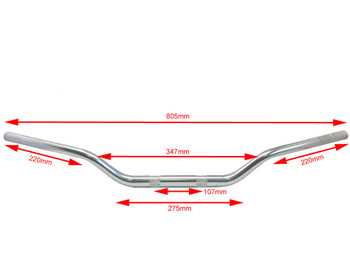 Motorrad Lenker Fat Bar – 28mm, Blau, Für Streetfighter, Supermoto & Motocross