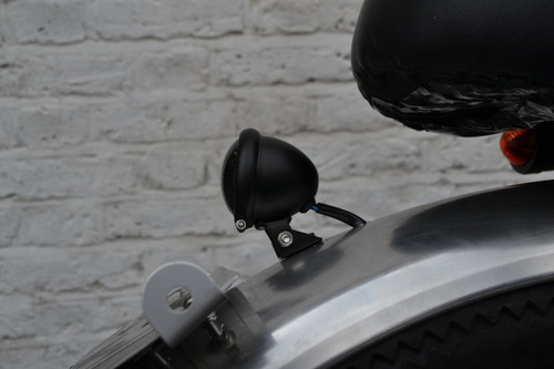 Matt Black LED Stop Taillight for Retro Vintage Project Custom Motorcycle Motorbike