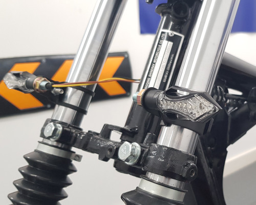 Motorbike LED Front Indicators with Integrated Daytime Running Lights DRL