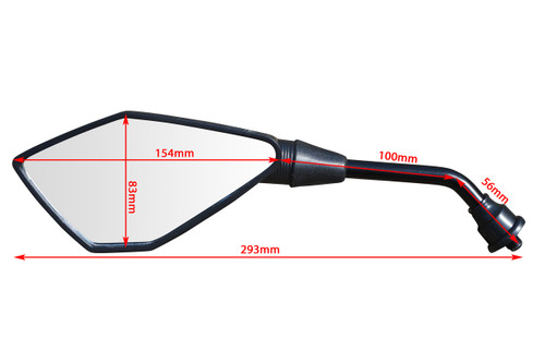 Motorbike Motorcycle Mirrors 10mm for Yamaha Adventure Bike Commuter Street Bike