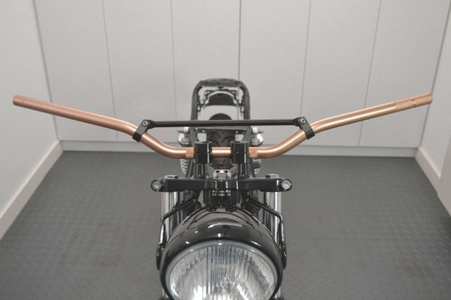 22mm 7/8" Rose Gold Braced Motorcycle Motorbike Handlebars for Trail / Motorcross / Streetfighter