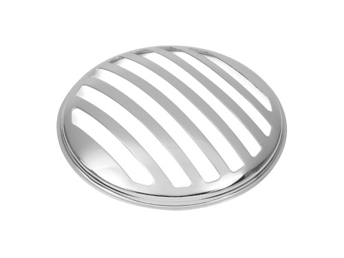 5.75" INCH Chrome Prison Grill Metal Headlight Cover for Scrambler Brat Motorbike