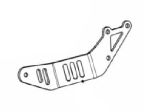 Muffler Bracket - P-X279 - YAMAHA MT-07 ABS