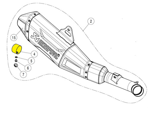 Noise Damper - V-TUV349 - HONDA CRF 250 R