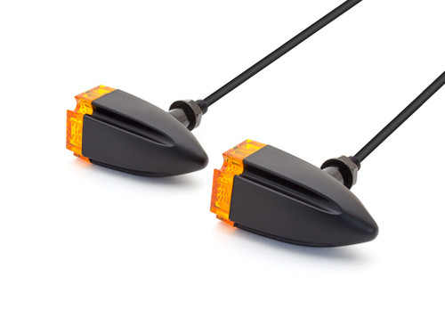 Maltese Cross LED Indicators for Custom Bikes & Retro Cafe Racer Motorbikes