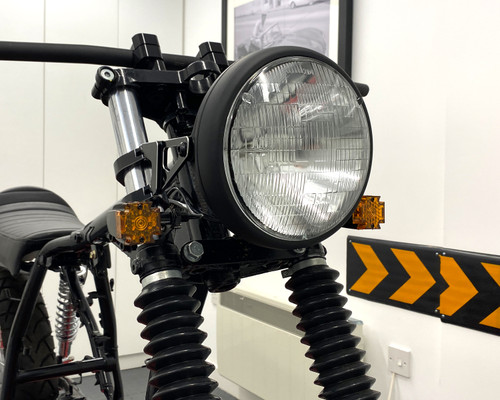 Maltese Cross LED Indicators for Custom Bikes & Retro Cafe Racer Motorbikes