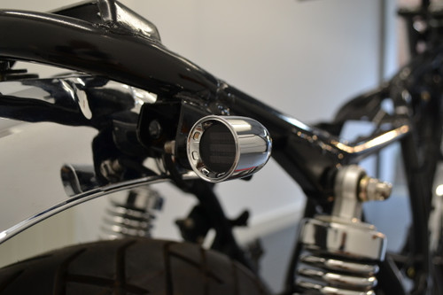Chrome Mini LED Motorbike Indicators - CNC Aluminium - PAIR