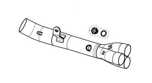 Mid, Link & Y Pipe - L-Y9R6 - YAMAHA YZF-R9 ABS