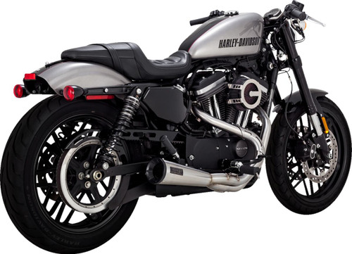 Vance & Hines 2-into-1 Upsweep Exhaust System - 27637 - Harley Davidson XL 1200 C