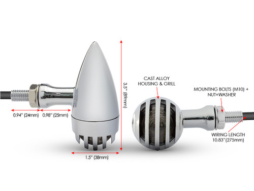 Chrome Alloy LED Indicators for Custom Projects