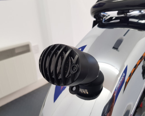 Motorbike LED Taillight Smoked Lens Prison Grill - Streetfighters & Custom Bikes