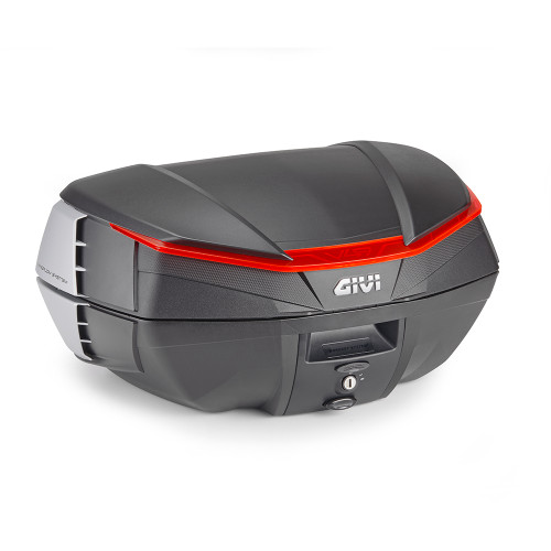Givi V49 Air Top Case Reflector & Four Paintable Covers. With 2 Wingflow System Wings on Each Side 49L