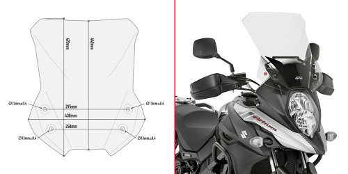 GIVI TRANSPARENT WINDSCREEN - D3112ST - SUZUKI DL 650 V-STROM