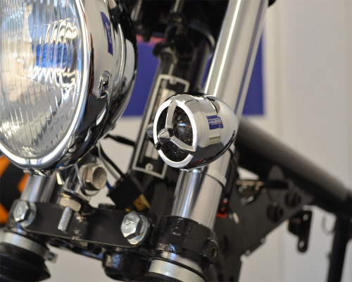 Chrome Steel Torpedo Style LED Motorbike Indicators