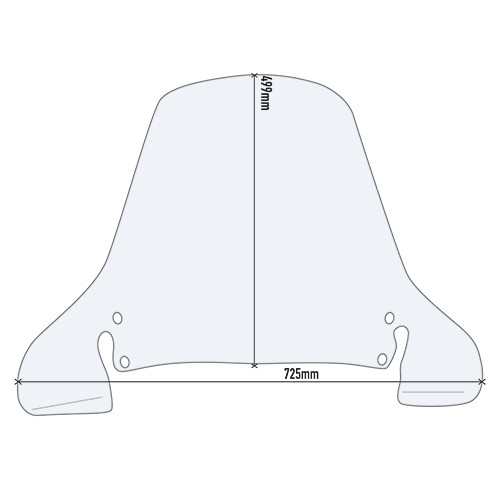 GIVI TRANSPARENT WINDSCREEN - D199ST - HONDA PANTHEON 150