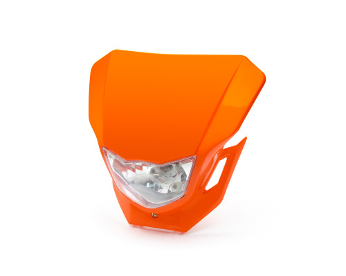 Motorbike Headlight Mask - Supermoto & Streetfighter - Orange - 12V 35W