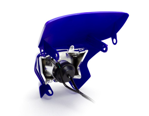 Motorbike Headlight Mask - Streetfighter & Supermoto - Blue - 12V 35W