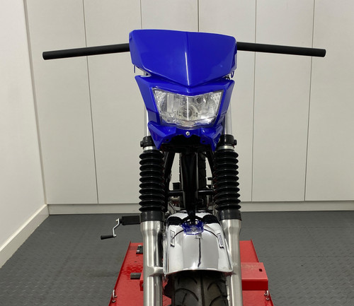 Motorbike Headlight Mask - Streetfighter & Supermoto - Blue - 12V 35W